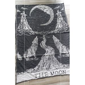 Tarot Card Tapestry Wolves THE MOON